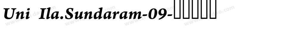 Uni Ila.Sundaram-09字体转换